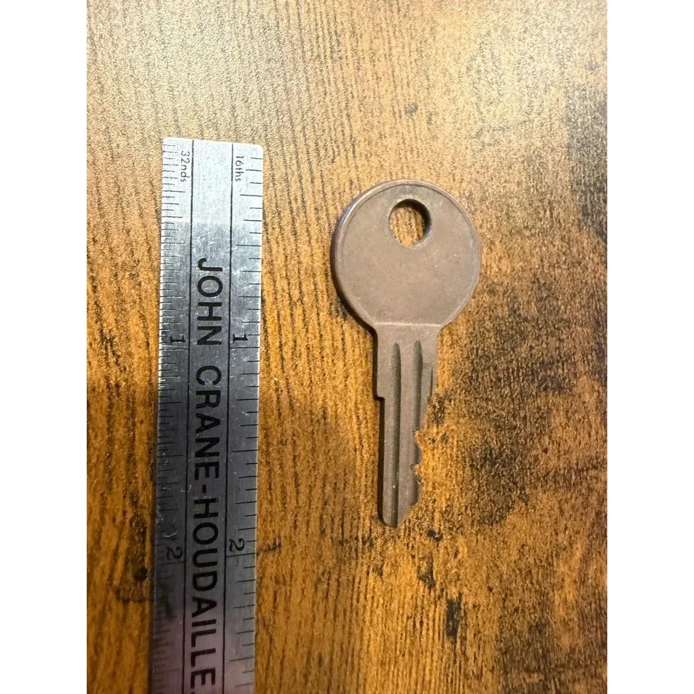 Vintage Curtis Y-12 Key Collectible Hardware Locksmith Tool Brass Patina 2 Inch